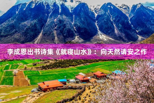 李成恩出书诗集《就寝山水》：向天然请安之作