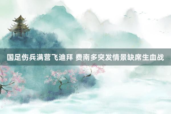 国足伤兵满营飞迪拜 费南多突发情景缺席生血战